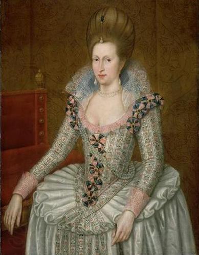 Attributed to John de Critz the Elder Portrait of Anne of Denmark Germany oil painting art
